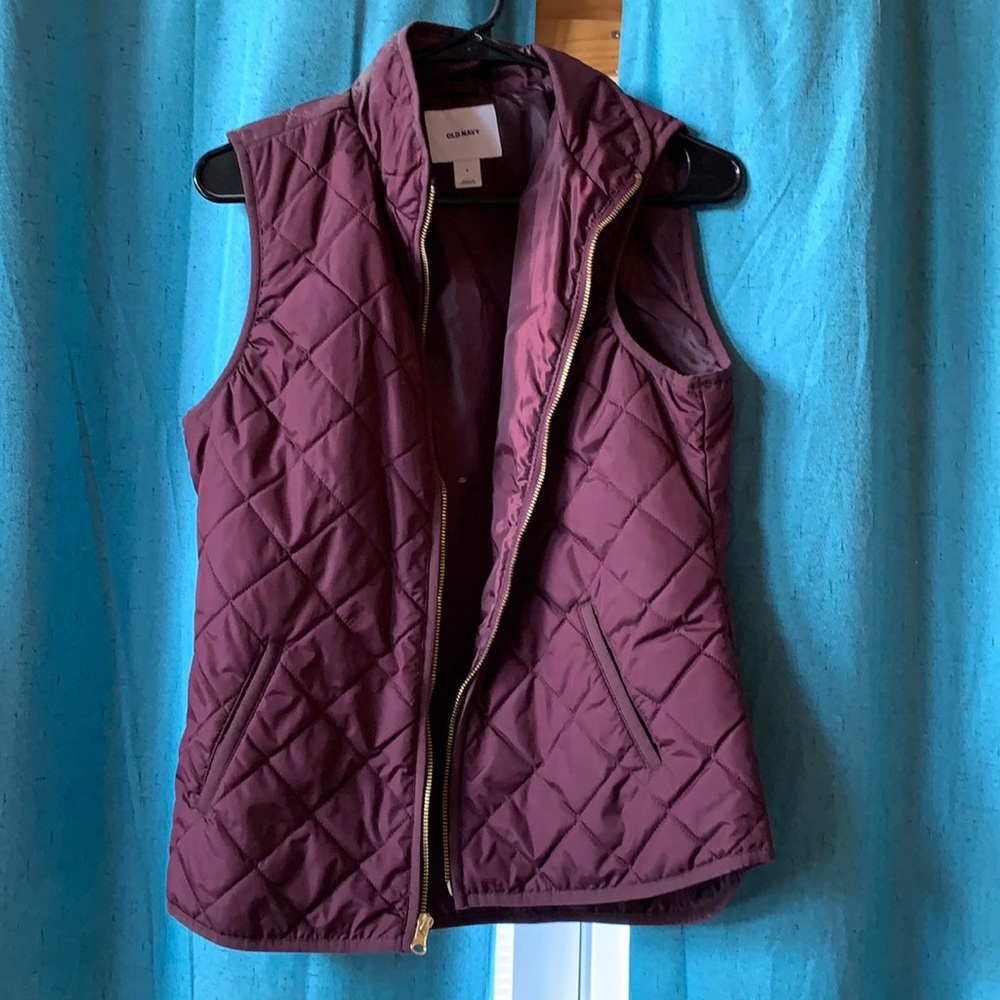 Burgundy Old Navy Light Vest